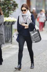 BELLA HEATHCOTE Out and About in Vancouver 02/27/2016