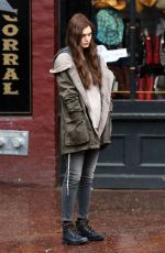 BELLA HETAHCOTE on the Set of 