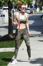BELLA THORNE in Tank Top Out in Beverly Hills 03/22/2016