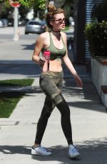 BELLA THORNE in Tank Top Out in Beverly Hills 03/22/2016