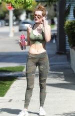 BELLA THORNE in Tank Top Out in Beverly Hills 03/22/2016