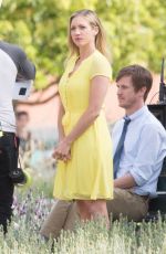 BRITTANY SNOW on the Set of Lipton Tea Commercial in Los Angeles 03/21/2016