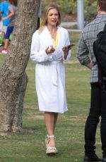 BRITTANY SNOW on the Set of Lipton Tea Commercial in Los Angeles 03/21/2016