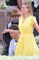 BRITTANY SNOW on the Set of Lipton Tea Commercial in Los Angeles 03/21/2016