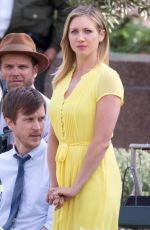 BRITTANY SNOW on the Set of Lipton Tea Commercial in Los Angeles 03/21/2016