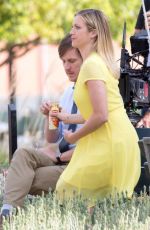 BRITTANY SNOW on the Set of Lipton Tea Commercial in Los Angeles 03/21/2016