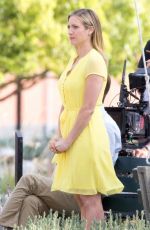 BRITTANY SNOW on the Set of Lipton Tea Commercial in Los Angeles 03/21/2016