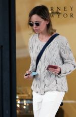 CALISTA FLOCKHART Out Shopping in Los Angeles 03/11/2016