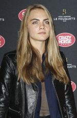 CARA DELEVINGNE at Dita Von Teese’s ‘Le Crazy Horse’ Opening Night in Paris 03/15/2016