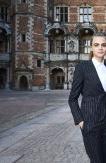 CARA DELEVINGNE at Jonathan Yeo Portraits Exhibition Opening in Hillerod, Denmark 03/19/2016