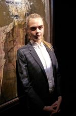 CARA DELEVINGNE at Jonathan Yeo Portraits Exhibition Opening in Hillerod, Denmark 03/19/2016
