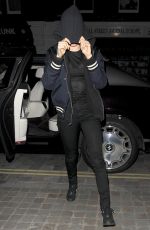 CARA DELEVINGNE Night Out in London 03/14/2016