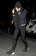 CARA DELEVINGNE Night Out in London 03/14/2016