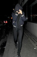 CARA DELEVINGNE Night Out in London 03/14/2016