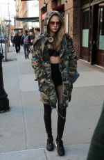 CARA DELEVINGNE Out in New York 03/24/2016