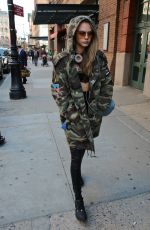 CARA DELEVINGNE Out in New York 03/24/2016