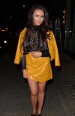 CHARLOTTE DAWSON Arrives at Sexy Fish Restaurant in London 02/29/2016