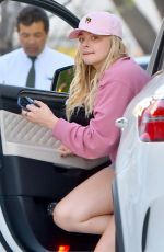 CHLOE MORETZ Arrives at a Dermatologist in Beverly Hills 03/15/2016