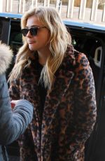 CHLOE MORETZ at Prince De Galles Hotel in Paris 02/29/2016