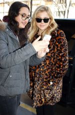 CHLOE MORETZ at Prince De Galles Hotel in Paris 02/29/2016