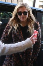 CHLOE MORETZ at Prince De Galles Hotel in Paris 02/29/2016