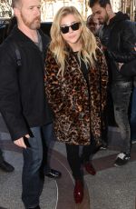 CHLOE MORETZ at Prince De Galles Hotel in Paris 02/29/2016
