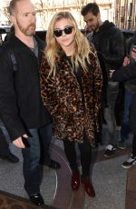 CHLOE MORETZ at Prince De Galles Hotel in Paris 02/29/2016