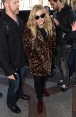 CHLOE MORETZ at Prince De Galles Hotel in Paris 02/29/2016
