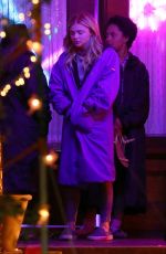 CHLOE MORETZ Films a Party Scene on the Set of 