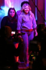 CHLOE MORETZ Films a Party Scene on the Set of 