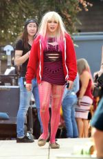 CHLOE MORETZ on the Set of 