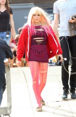 CHLOE MORETZ on the Set of 