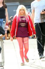 CHLOE MORETZ on the Set of 