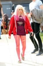 CHLOE MORETZ on the Set of 