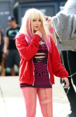 CHLOE MORETZ on the Set of 