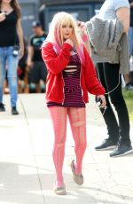 CHLOE MORETZ on the Set of 
