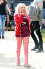CHLOE MORETZ on the Set of 