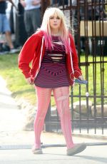 CHLOE MORETZ on the Set of 