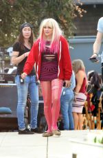 CHLOE MORETZ on the Set of 