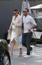 CHRISSY TEIGEN at Bel Air Hotel in Beverly Hills 03/20/2016