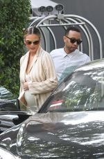 CHRISSY TEIGEN at Bel Air Hotel in Beverly Hills 03/20/2016