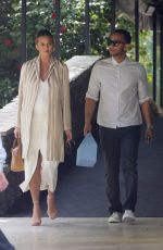 CHRISSY TEIGEN at Bel Air Hotel in Beverly Hills 03/20/2016