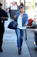CHRISTINA MILIAN in Denim Jeans Out in Los Angeles 03/21/2016
