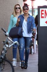 CHRISTINA MILIAN in Denim Jeans Out in Los Angeles 03/21/2016