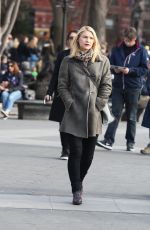 CLAIRE DANES Out and About in New York 03/14/2016