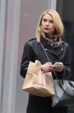 CLAIRE DANES Out and About in New York 03/14/2016