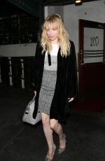 COURTNEY LOVE Leaves Madeo Restaurant in West Hollywood 03/10/2016