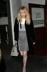 COURTNEY LOVE Leaves Madeo Restaurant in West Hollywood 03/10/2016