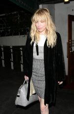 COURTNEY LOVE Leaves Madeo Restaurant in West Hollywood 03/10/2016