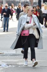 DAKOTA FANNING Out and About in New York 03/23/2016